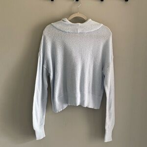Large all in motion light knit baby blue sweatshirt- never worn